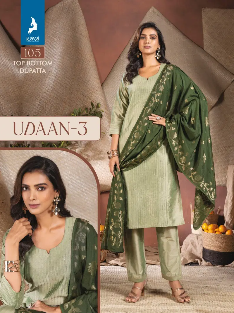 Kaya Laali Vichitra Silk Kurti Bottom With Dupatta Collection